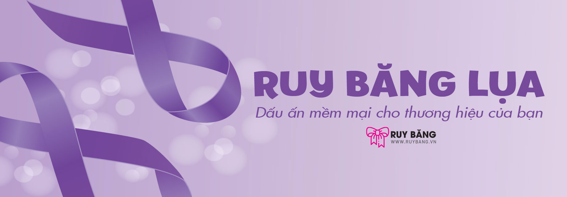 Banner ruy băng lụa